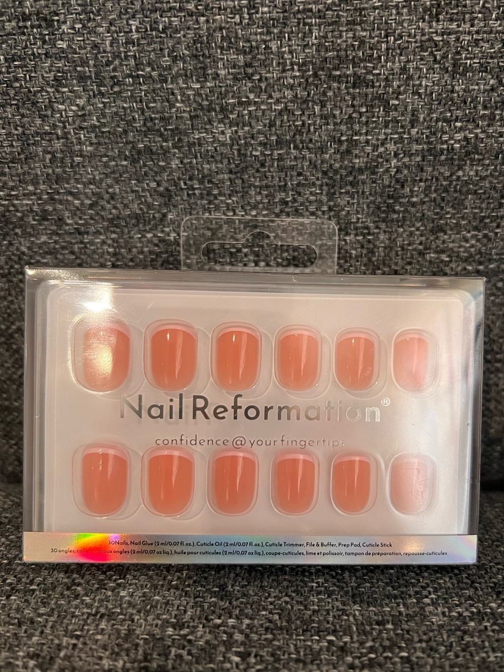 NWOT Nail Reformation Short Square Press-On Nails in “Pink French”